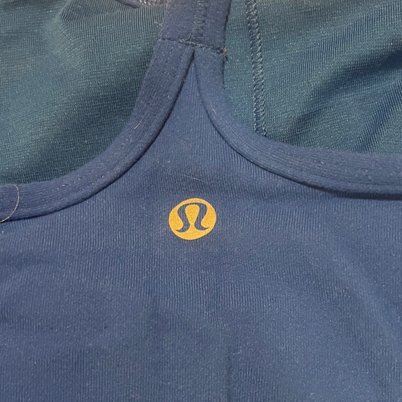 Lululemon blue athletic tank top - Picture 3 of 4